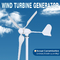 White 3 Blades Wind Turbine Generator Casting Aluminium Alloy Case